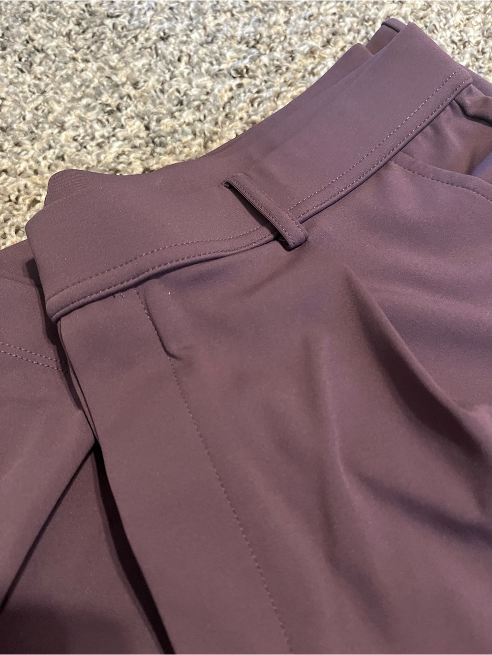 HALARA High-Rise Wide-Leg Pants in Deep Wine - Picture 6 of 6